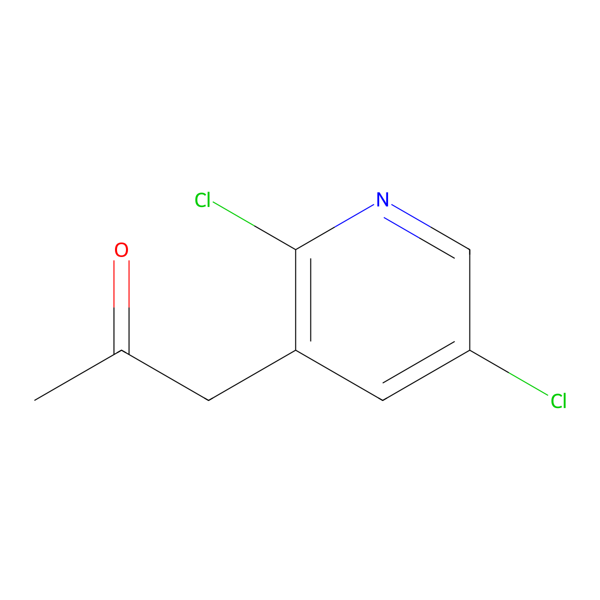 1-(2,5-Dichloropyridin-3-yl)propan-2-one molecular structure, CAS 1373233-13-6