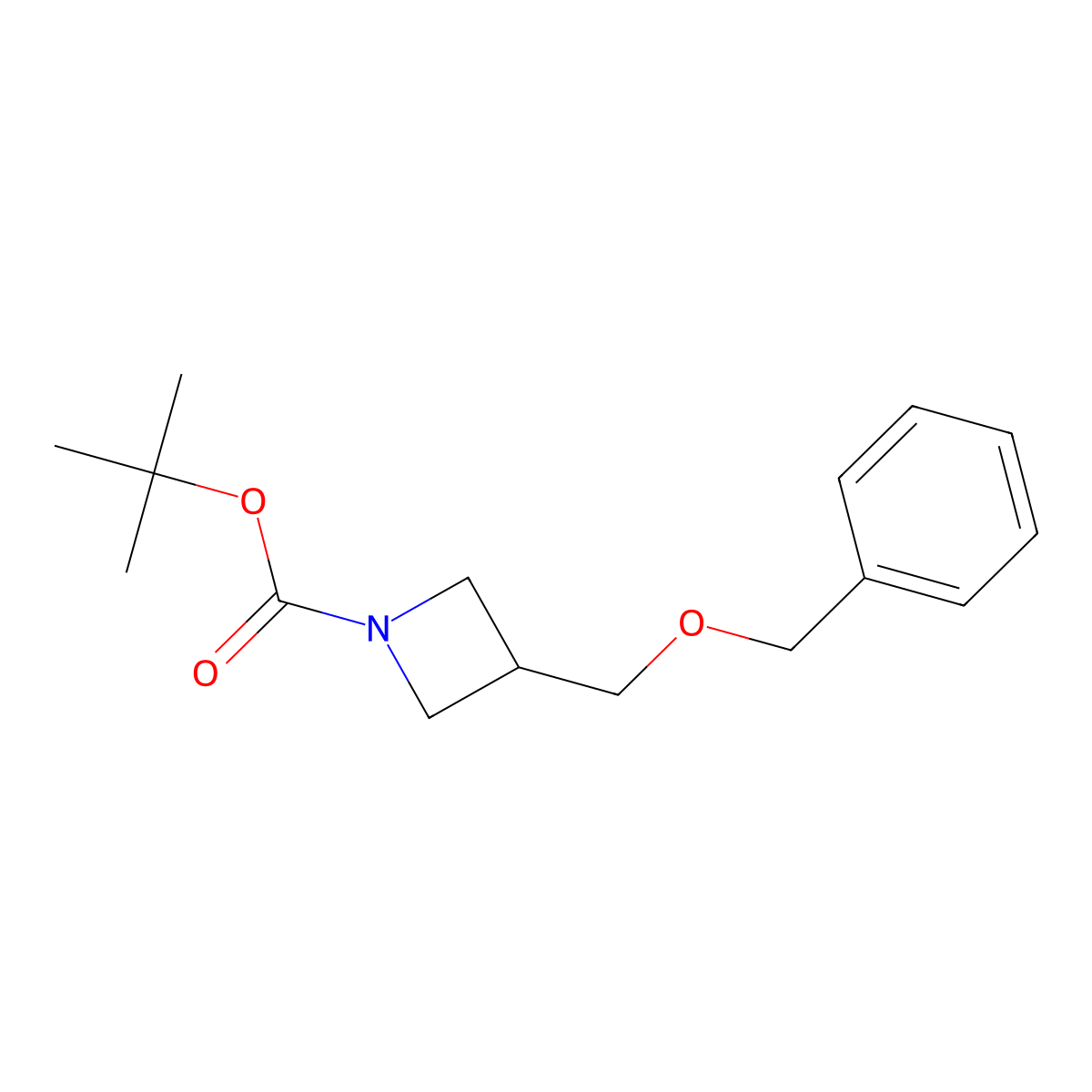 N-BOC-3-(Benzyloxymethyl)azetidine molecular structure, CAS 1373233-17-0