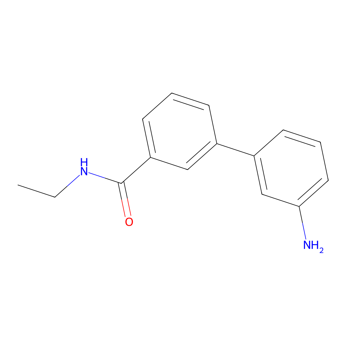 3-(3-Aminophenyl)-N-ethylbenzamide molecular structure, CAS 1373233-34-1