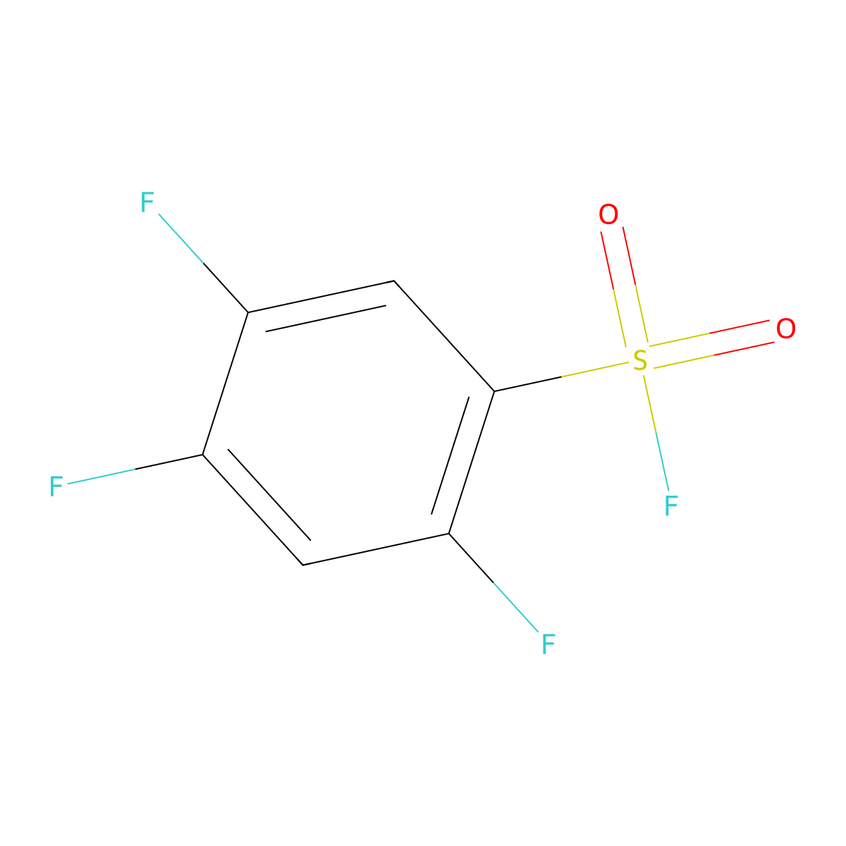 2,4,5-Trifluorobenzene-1-sulfonyl fluoride molecular structure, CAS 1373233-38-5
