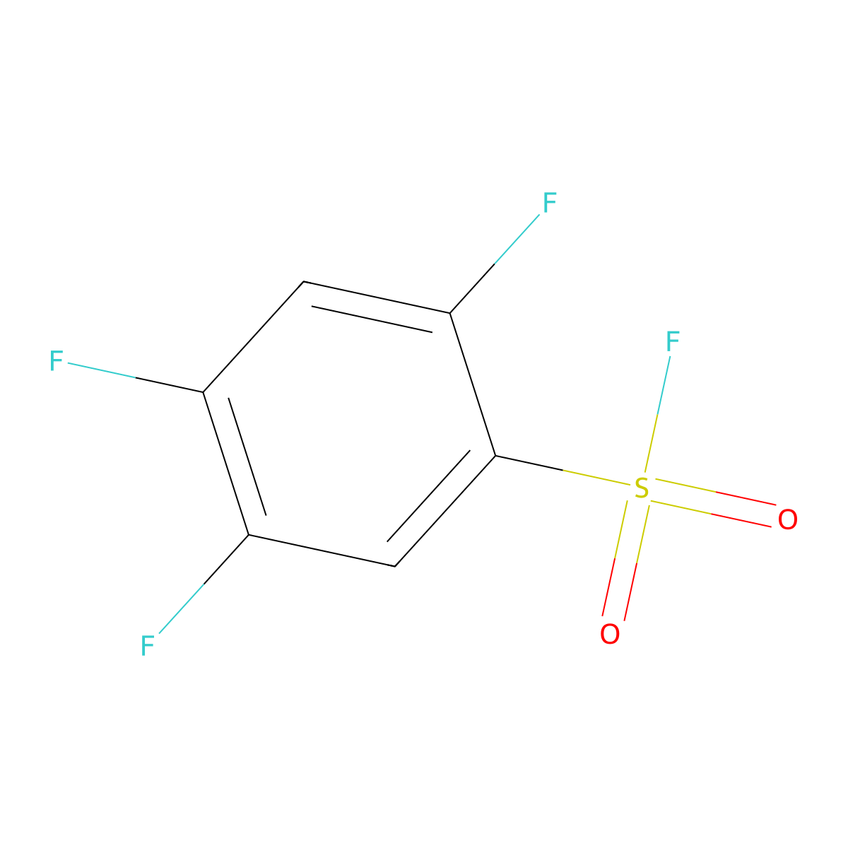 2,4,5-Trifluorobenzene-1-sulfonyl fluoride molecular structure, CAS 1373233-38-5