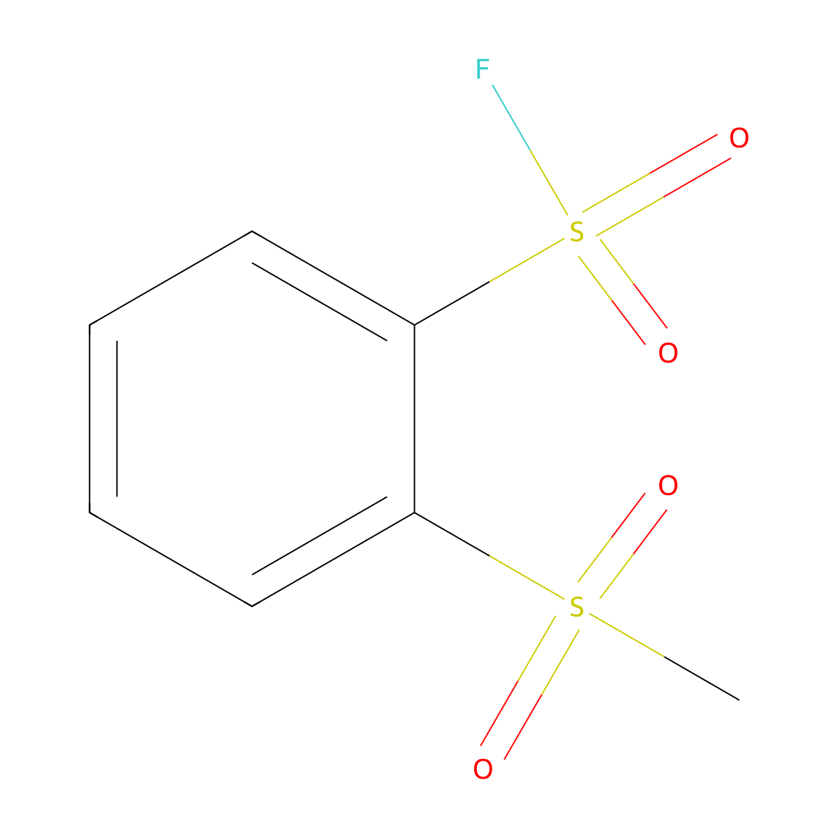 2-Methanesulfonylbenzenesulfonyl fluoride molecular structure, CAS 1373233-41-0