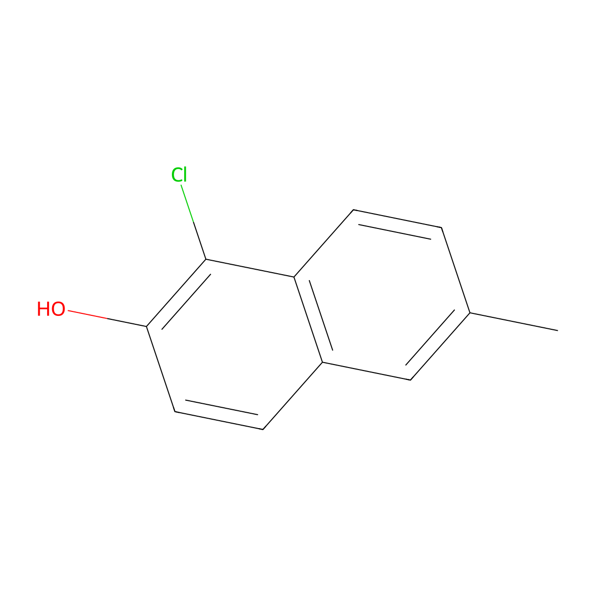 1-Chloro-6-methylnaphthalen-2-ol molecular structure, CAS 1373247-09-6