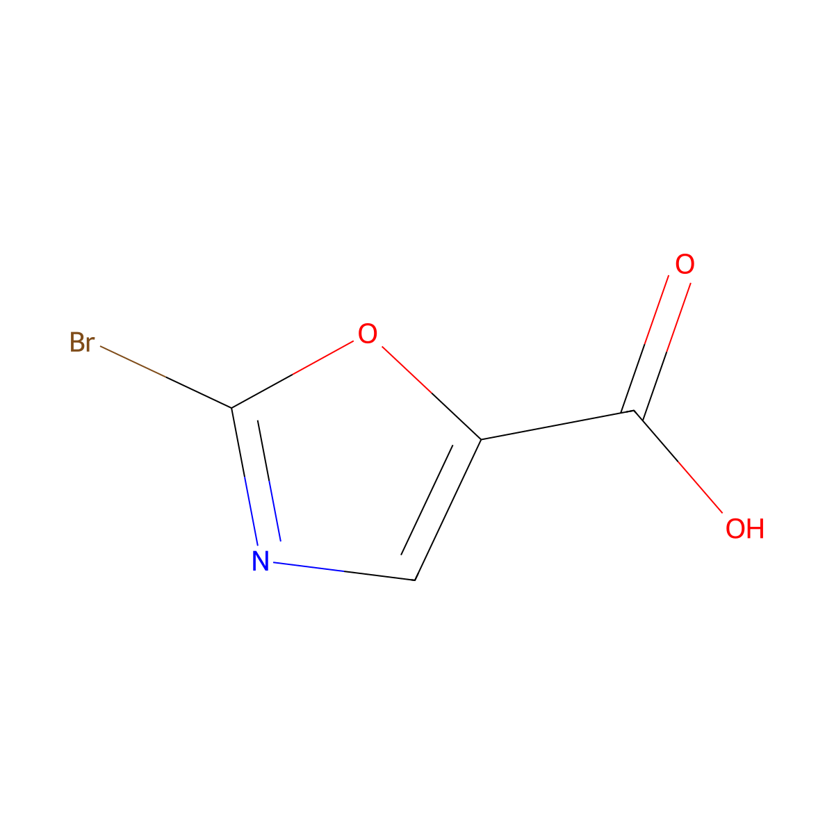 2-Bromooxazole-5-carboxylic acid molecular structure, CAS 1373253-25-8