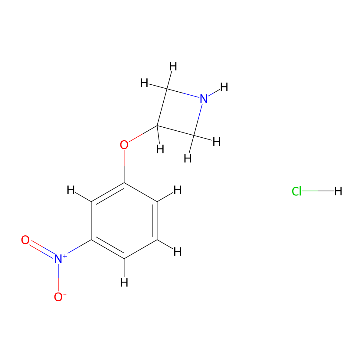 3-(3-Nitrophenoxy)azetidine hydrochloride molecular structure, CAS 1373253-27-0