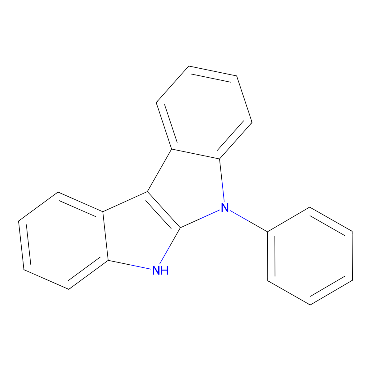 5,6-Dihydro-5-phenylindolo[2,3-b]indole molecular structure, CAS 1373266-14-8