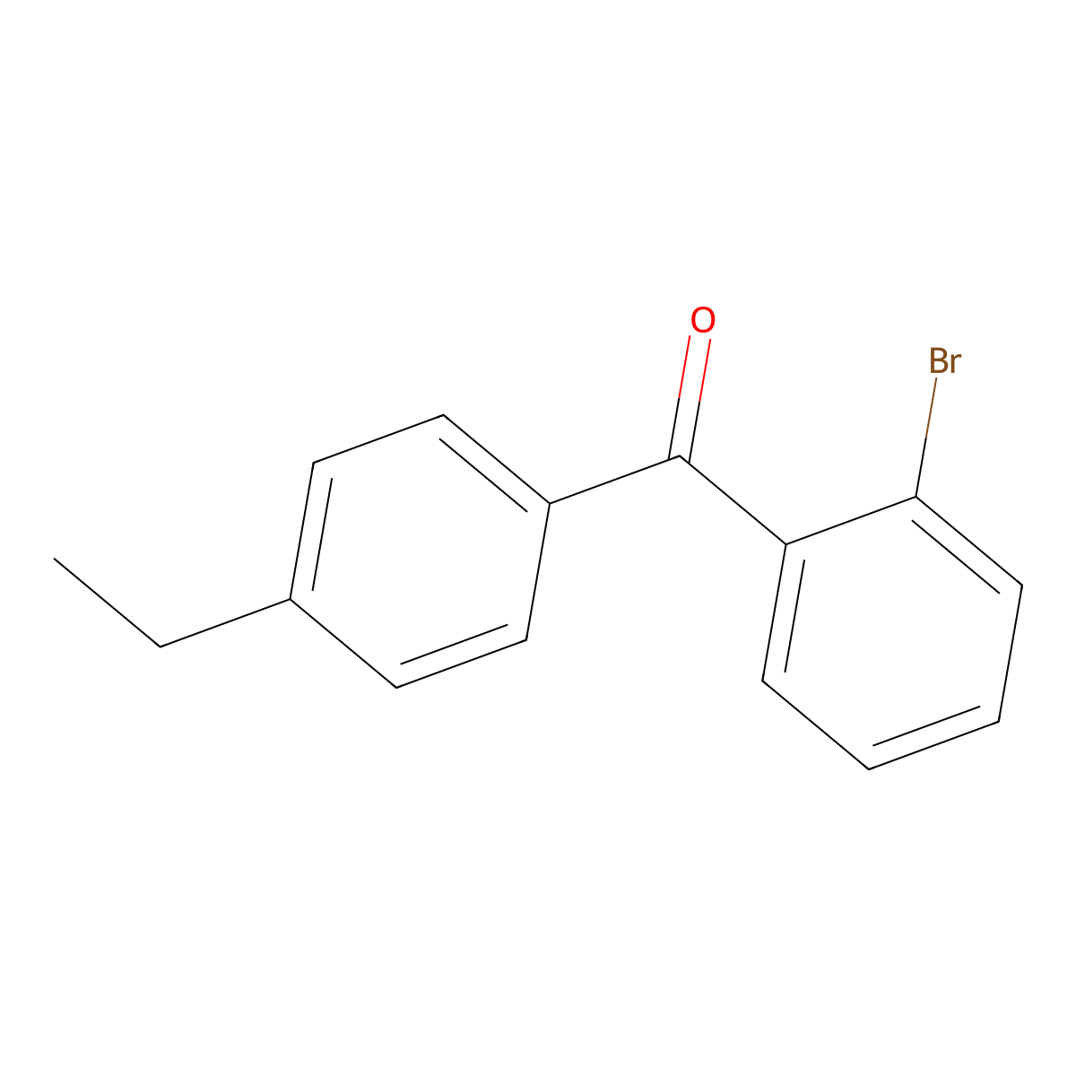 2-Bromo-4'-ethylbenzophenone molecular structure, CAS 137327-29-8