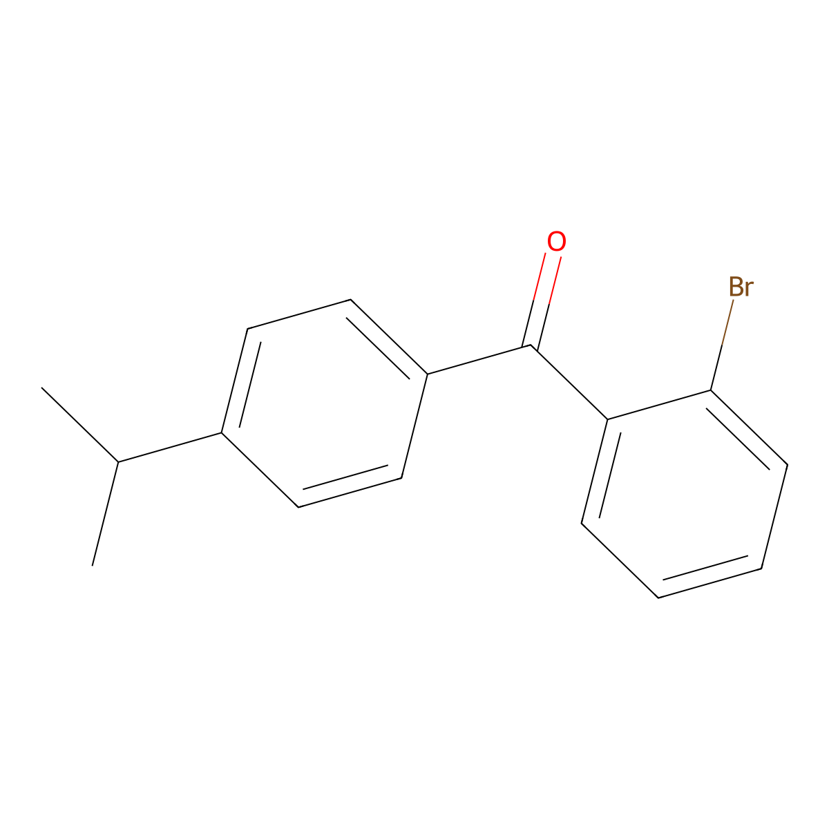 2-Bromo-4'-isopropylbenzophenone molecular structure, CAS 137327-30-1