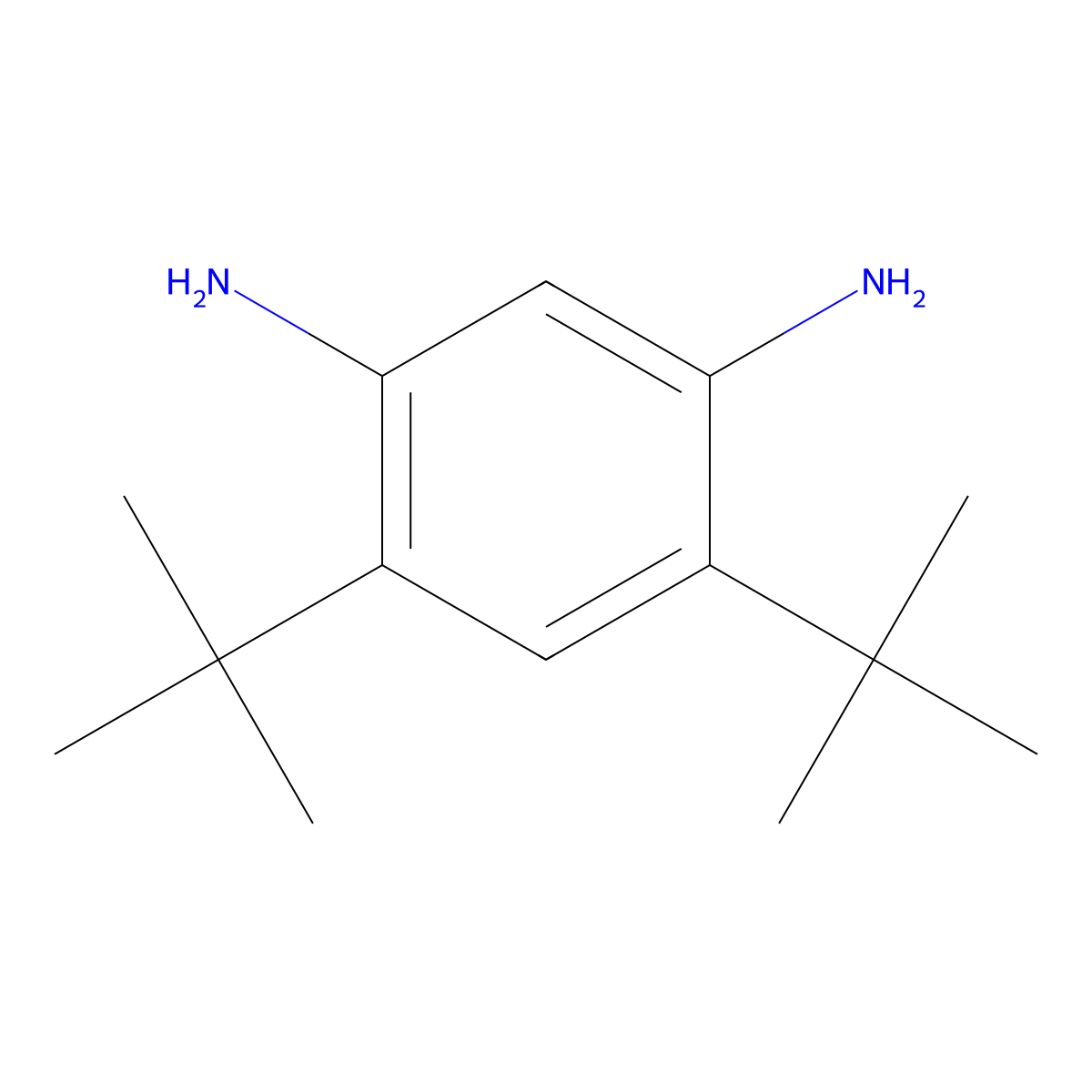 4,6-Di-tert-butylbenzene-1,3-diamine molecular structure, CAS 13733-14-7