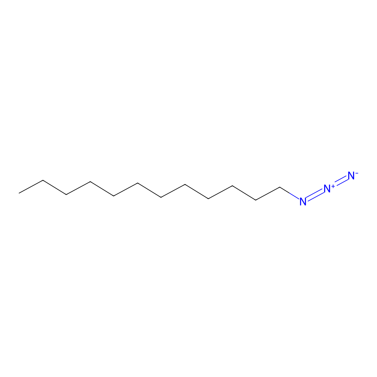 1-Azidododecane molecular structure, CAS 13733-78-3