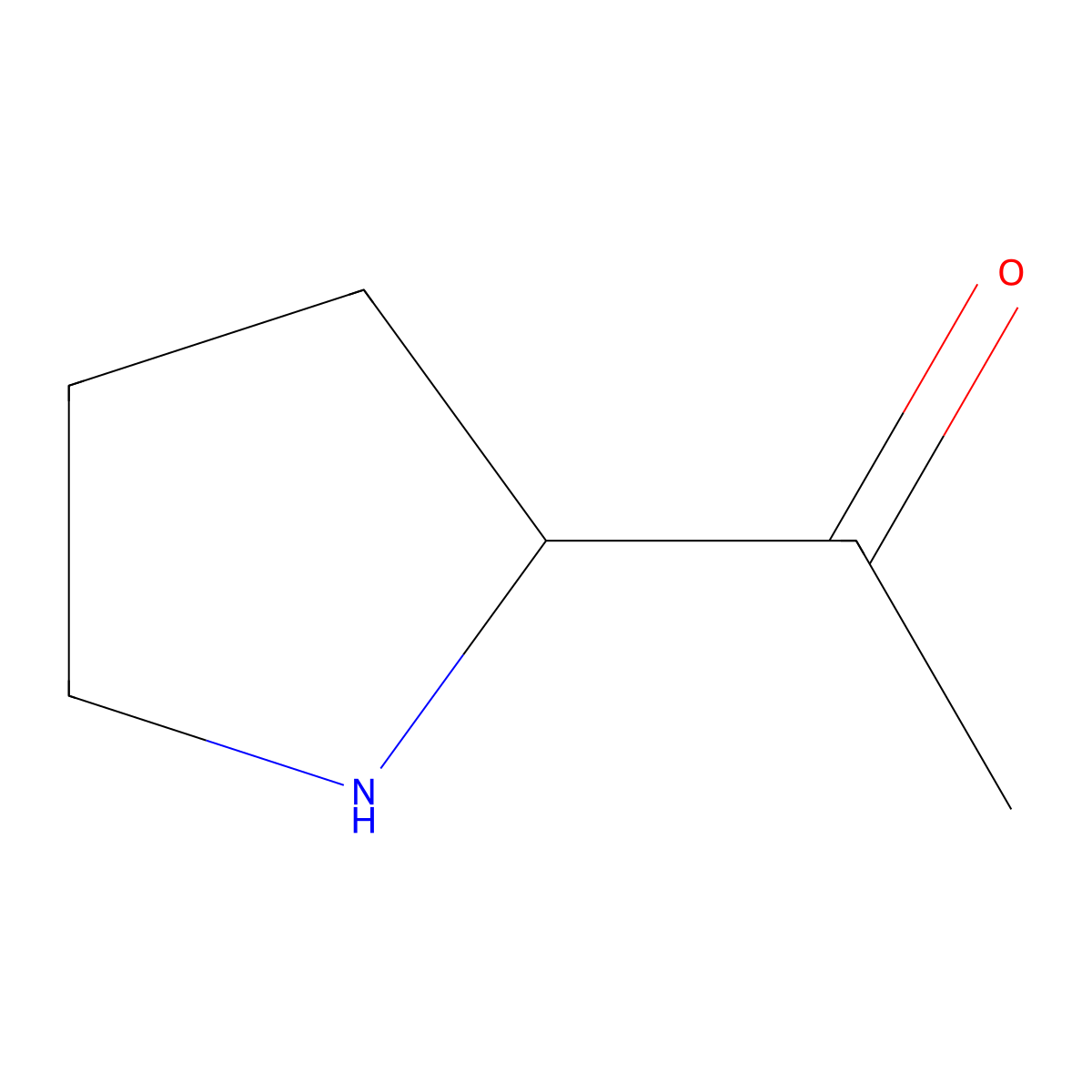 (R)-2-Acetyl-pyrrolidine molecular structure, CAS 1373307-56-2