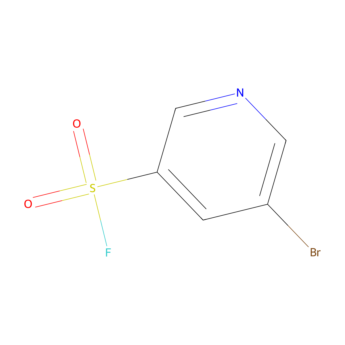 5-Bromopyridine-3-sulfonyl fluoride molecular structure, CAS 1373307-59-5