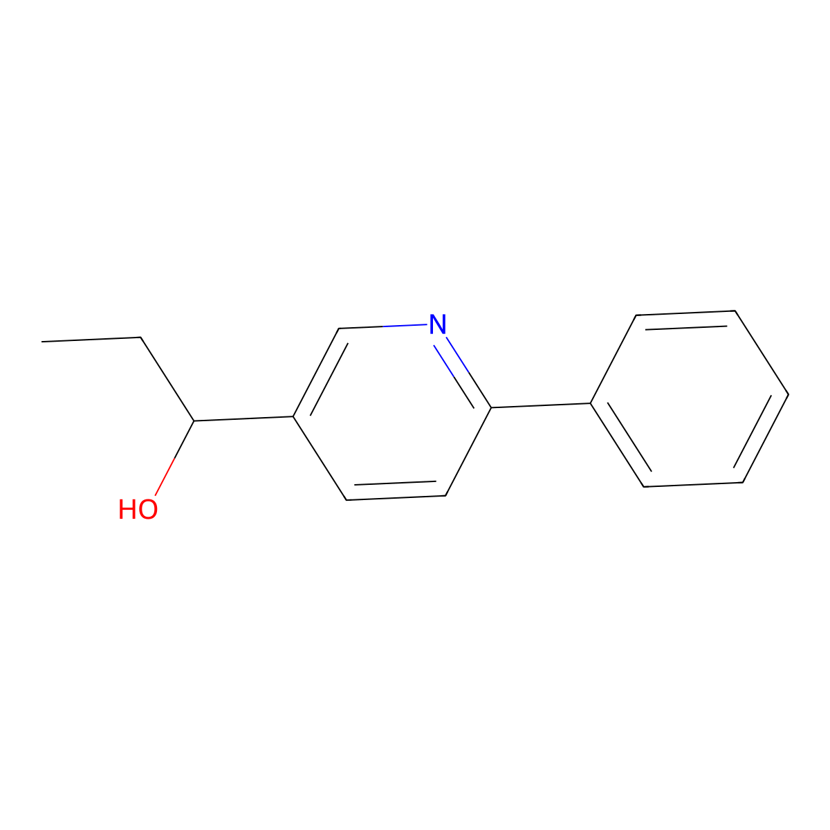 1-(6-Phenylpyridin-3-yl)propan-1-ol molecular structure, CAS 1373311-12-6
