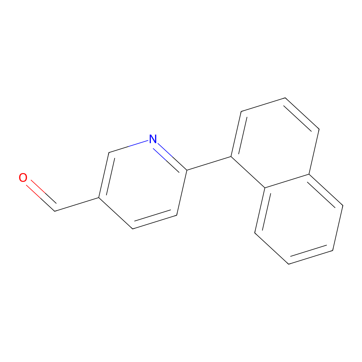 6-(Naphthalen-1-yl)nicotinaldehyde molecular structure, CAS 1373311-20-6