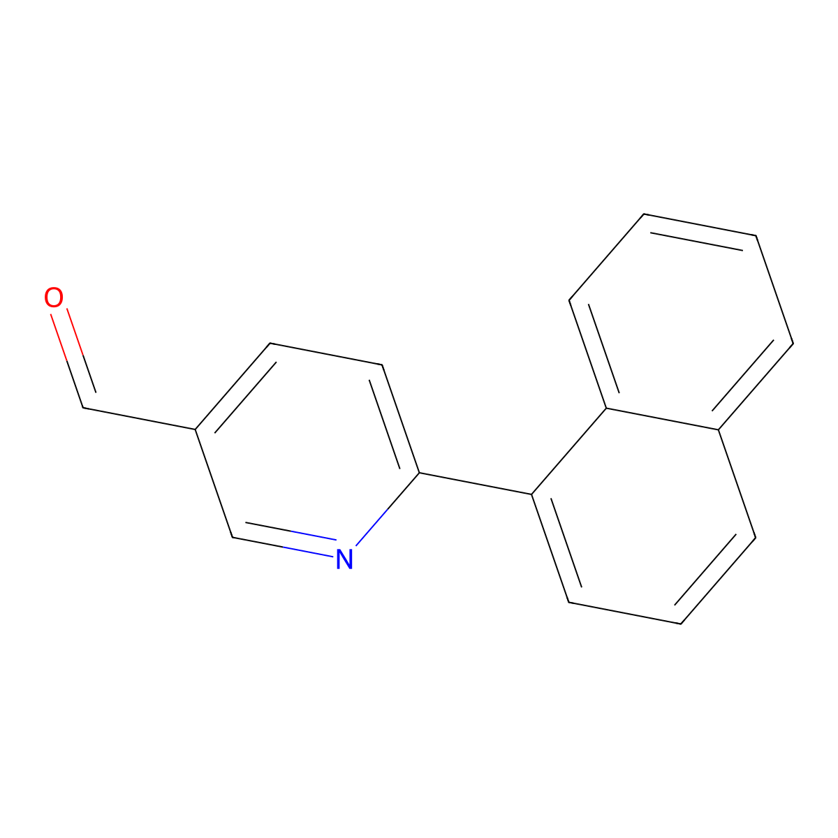 6-(Naphthalen-1-yl)nicotinaldehyde molecular structure, CAS 1373311-20-6