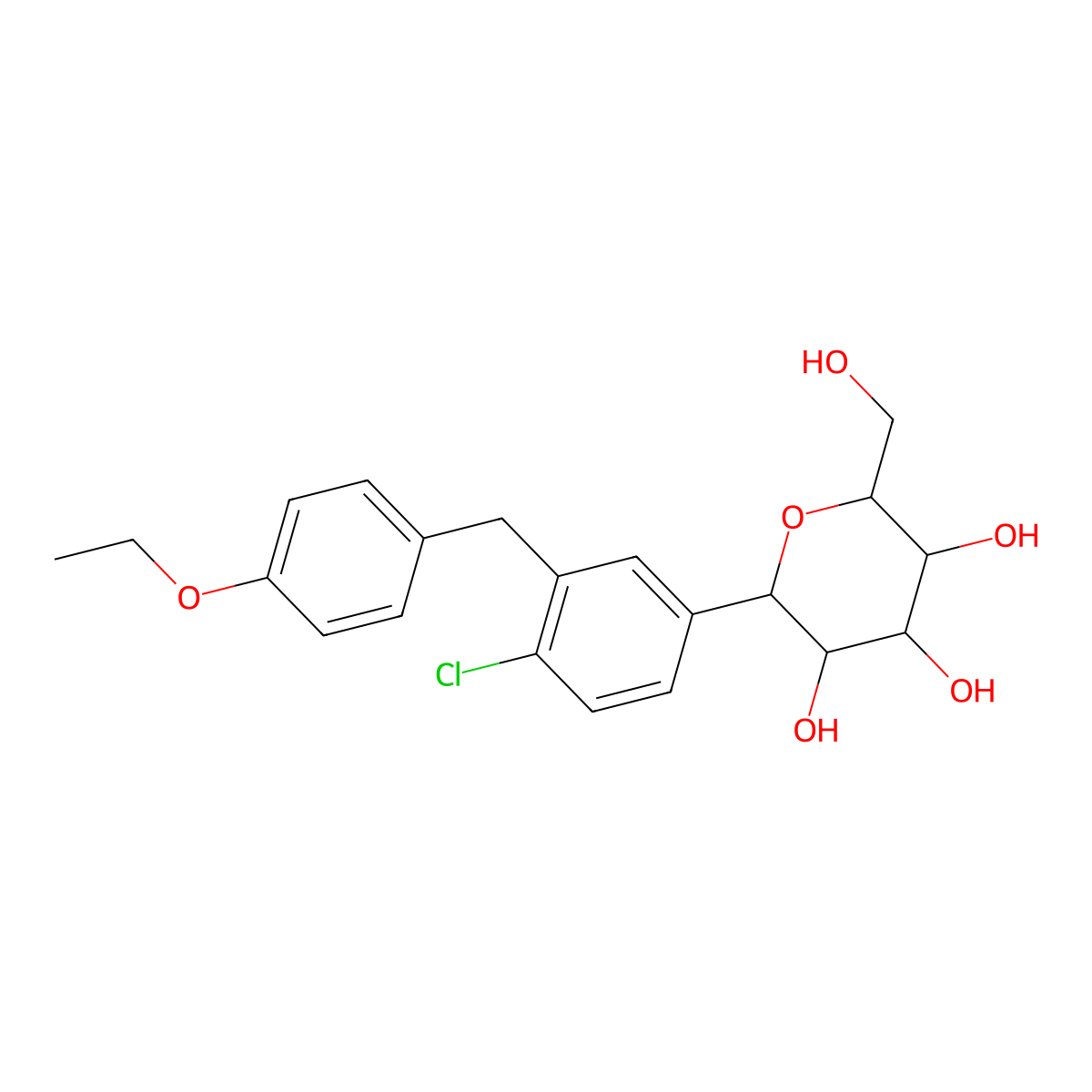 Dapagliflozin Impurity D molecular structure, CAS 1373321-04-0
