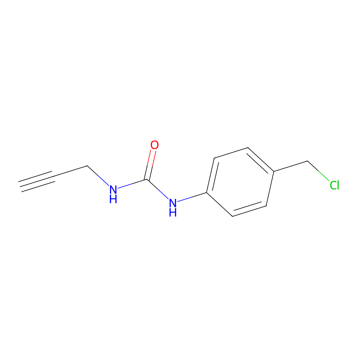 1-(4-(Chloromethyl)phenyl)-3-(prop-2-yn-1-yl)urea molecular structure, CAS 1373331-85-1