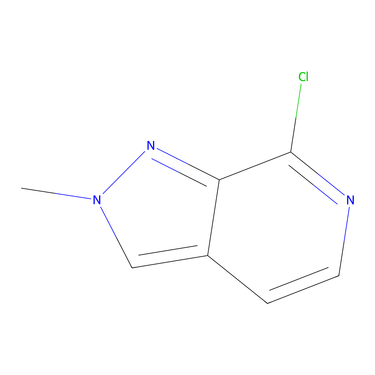 7-Chloro-2-methyl-2H-pyrazolo[3,4-c]pyridine molecular structure, CAS 1373333-62-0