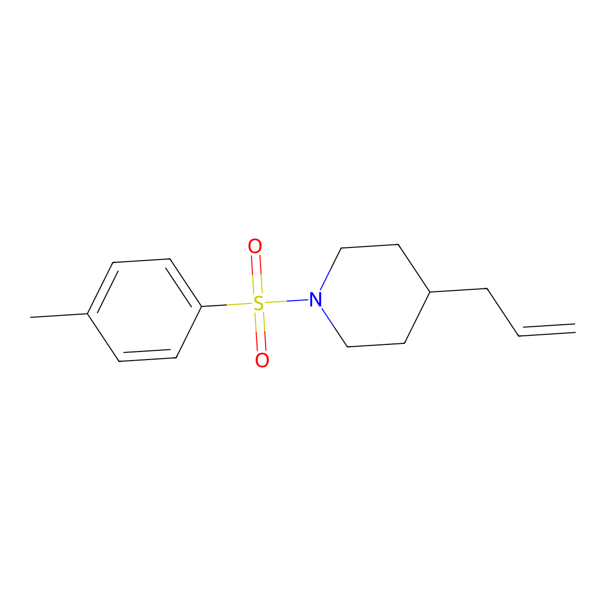 4-Allyl-1-tosylpiperidine molecular structure, CAS 1373334-63-4