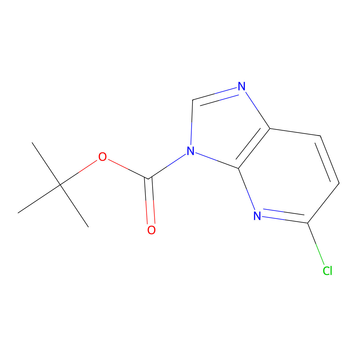 3H-Imidazo[4,5-b]pyridine-3-carboxylic acid, 5-chloro-, 1,1-dimethylethyl ester molecular structure, CAS 1373337-92-8