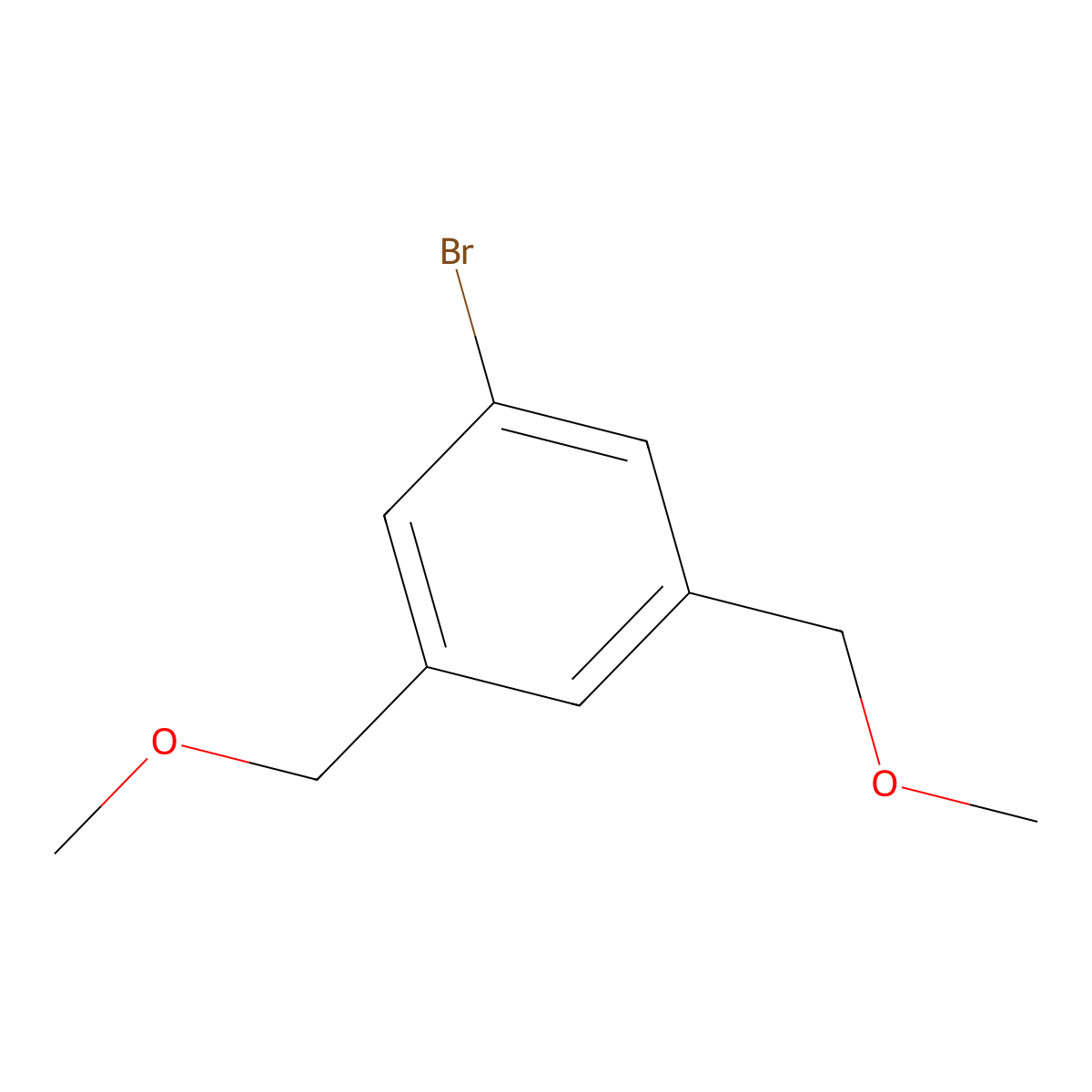 1-bromo-3,5-bis(methoxymethyl)Benzene molecular structure, CAS 137334-69-1