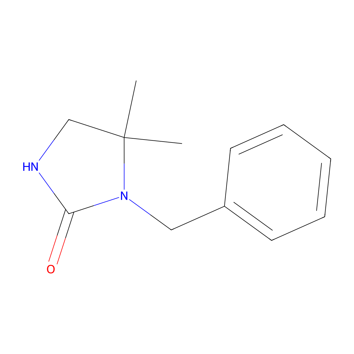 1-Benzyl-5,5-dimethylimidazolidin-2-one molecular structure, CAS 1373350-41-4