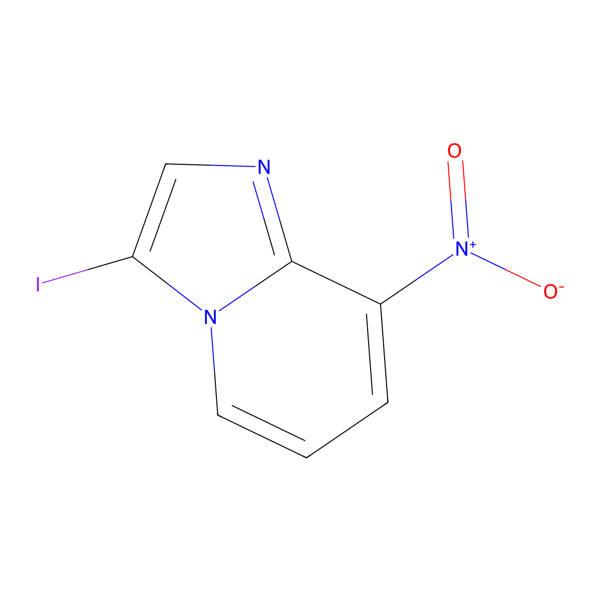 3-Iodo-8-nitroimidazo(1,2-a)pyridine molecular structure, CAS 1373350-43-6