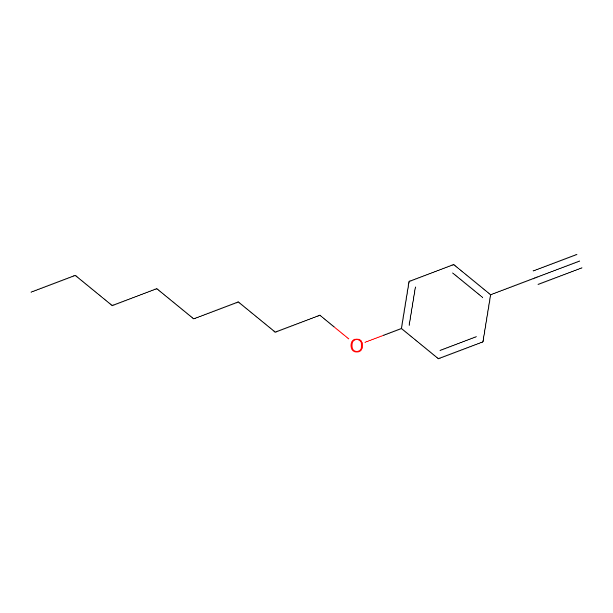 1-Ethynyl-4-octyloxy-benzene molecular structure, CAS 137338-08-0