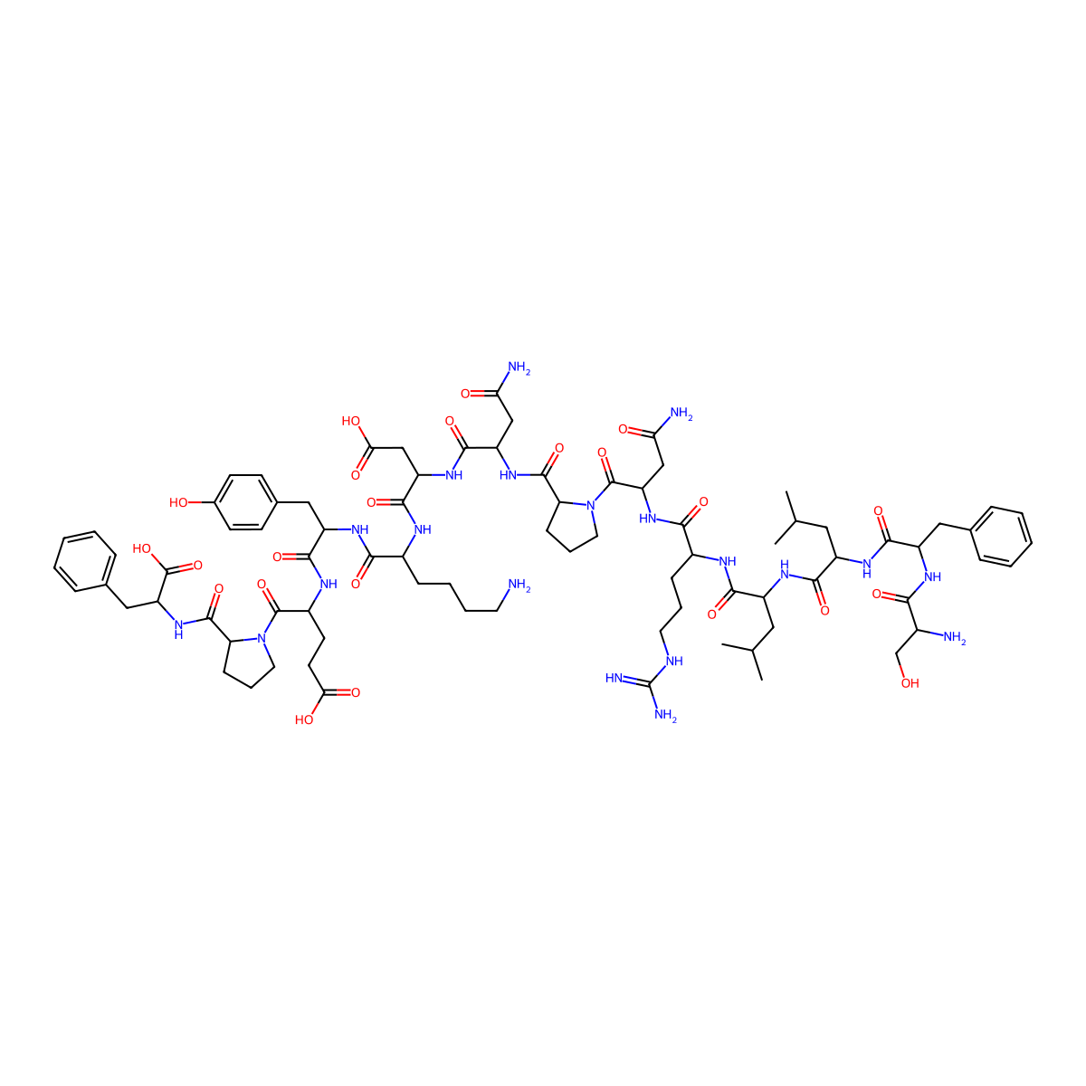 Thrombin receptor peptide (42-55) molecular structure, CAS 137339-65-2