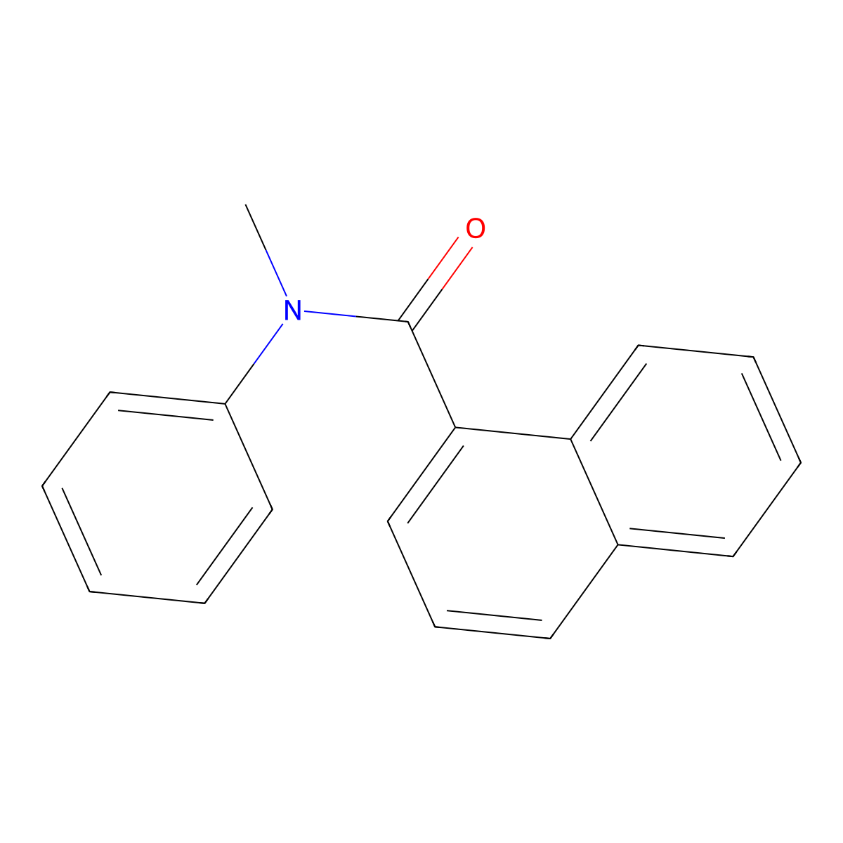 N-methyl-N-phenyl-1-naphthamide molecular structure, CAS 137339-74-3
