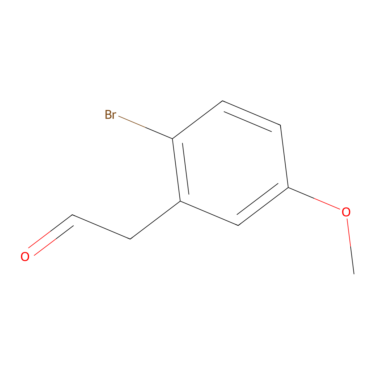 2-(2-Bromo-5-methoxyphenyl)acetaldehyde molecular structure, CAS 1373403-25-8