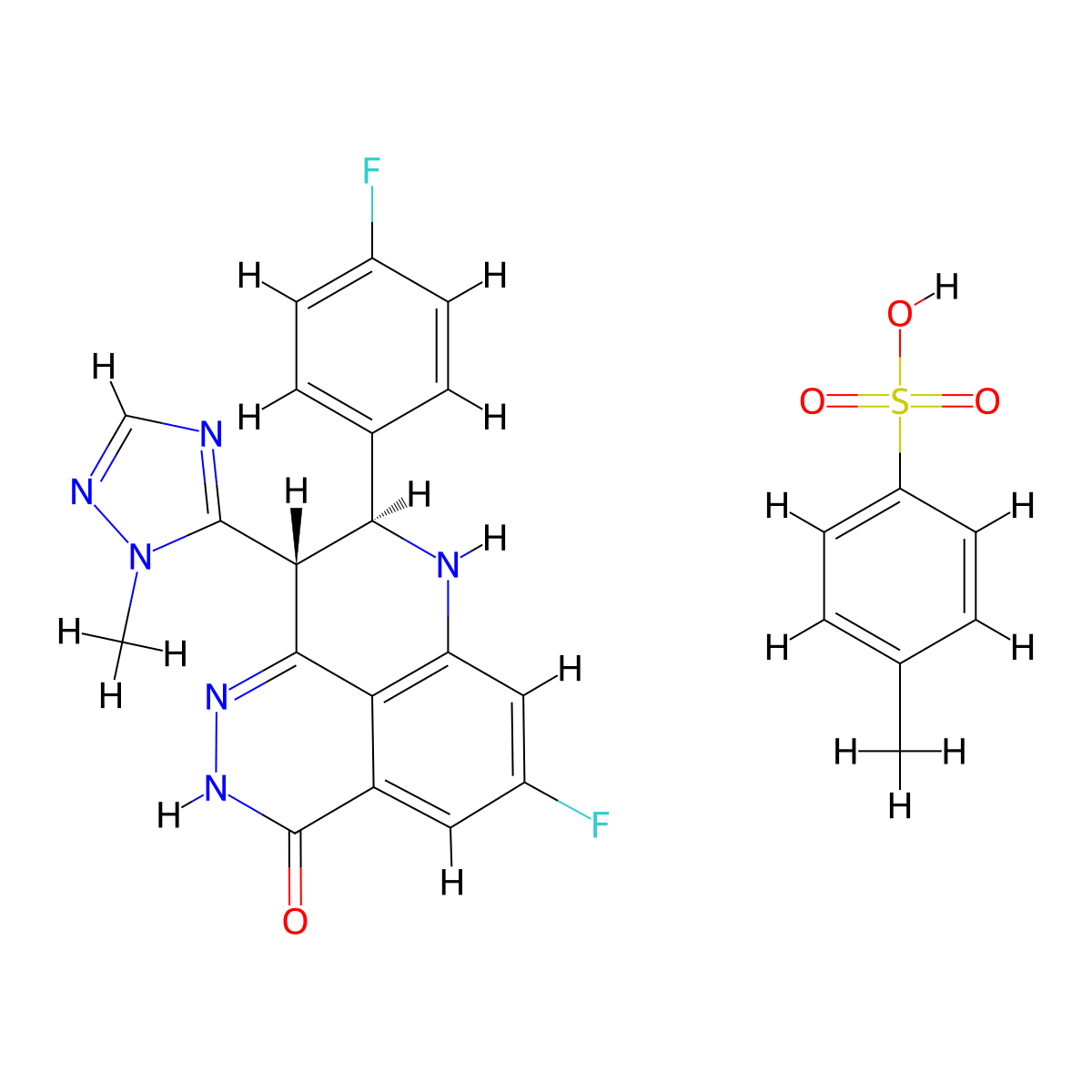Talazoparib Tosylate molecular structure, CAS 1373431-65-2
