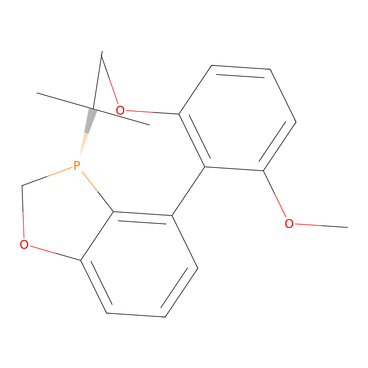 (S)-3-(tert-Butyl)-4-(2,6-dimethoxyphenyl)-2,3-dihydrobenzo[d][1,3]oxaphosphole , (S)-BIDIME molecular structure, CAS 1373432-09-7