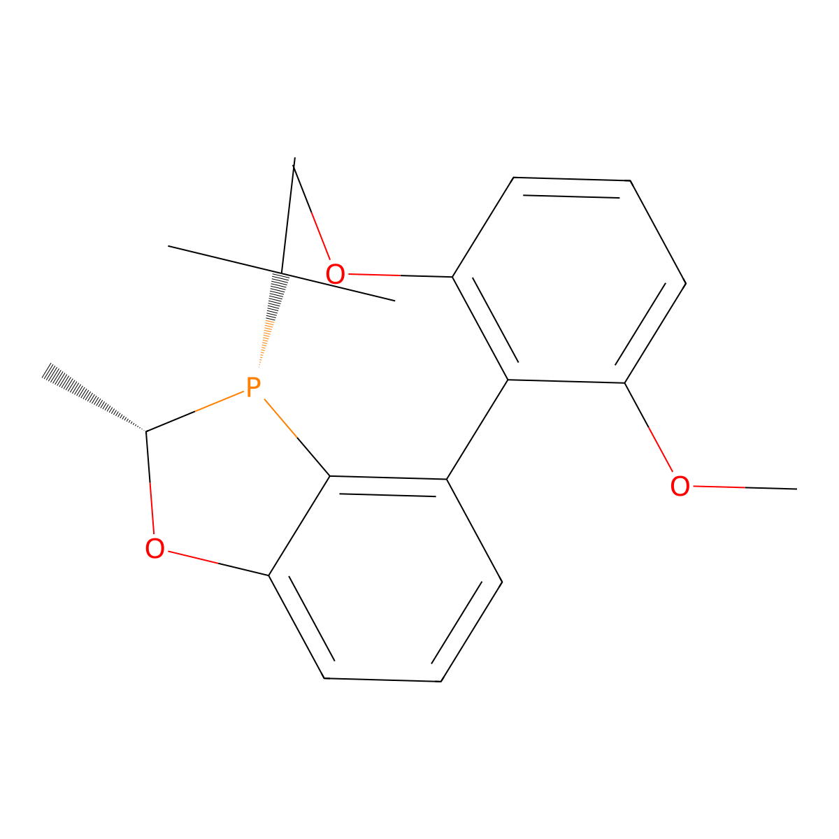 (2S,3S)-3-(tert-Butyl)-4-(2,6-dimethoxyphenyl)-2-methyl-2,3-dihydrobenzo[d][1,3]oxaphosphole , (S,S)-Me-BIDIME molecular structure, CAS 1373432-11-1