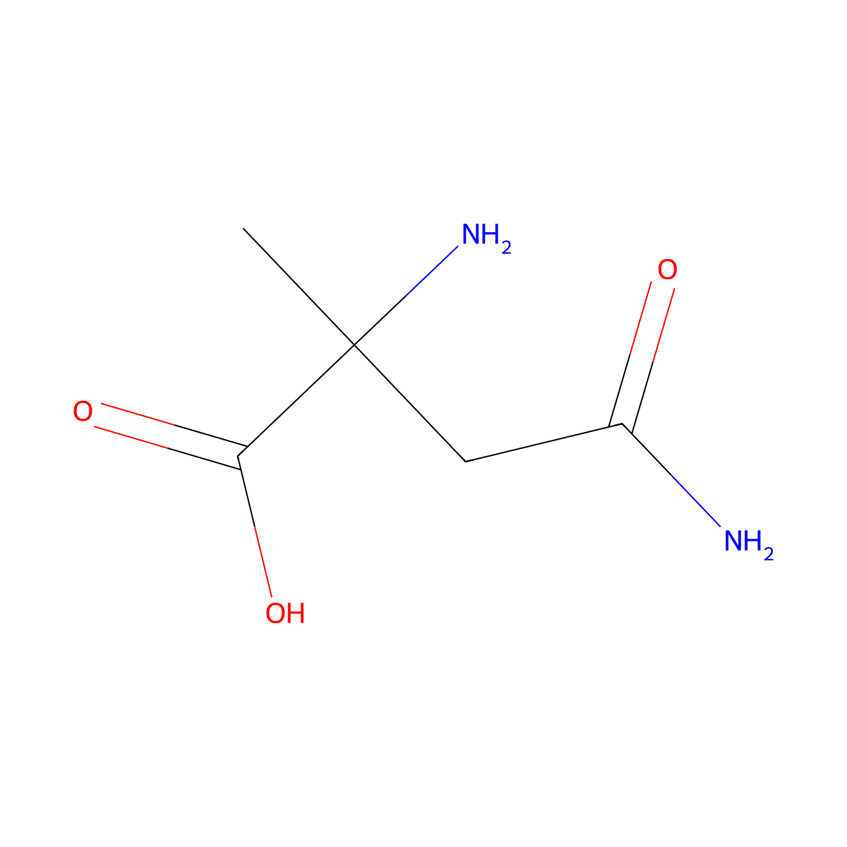 (S)-2,4-Diamino-2-methyl-4-oxobutanoic acid molecular structure, CAS 137346-51-1