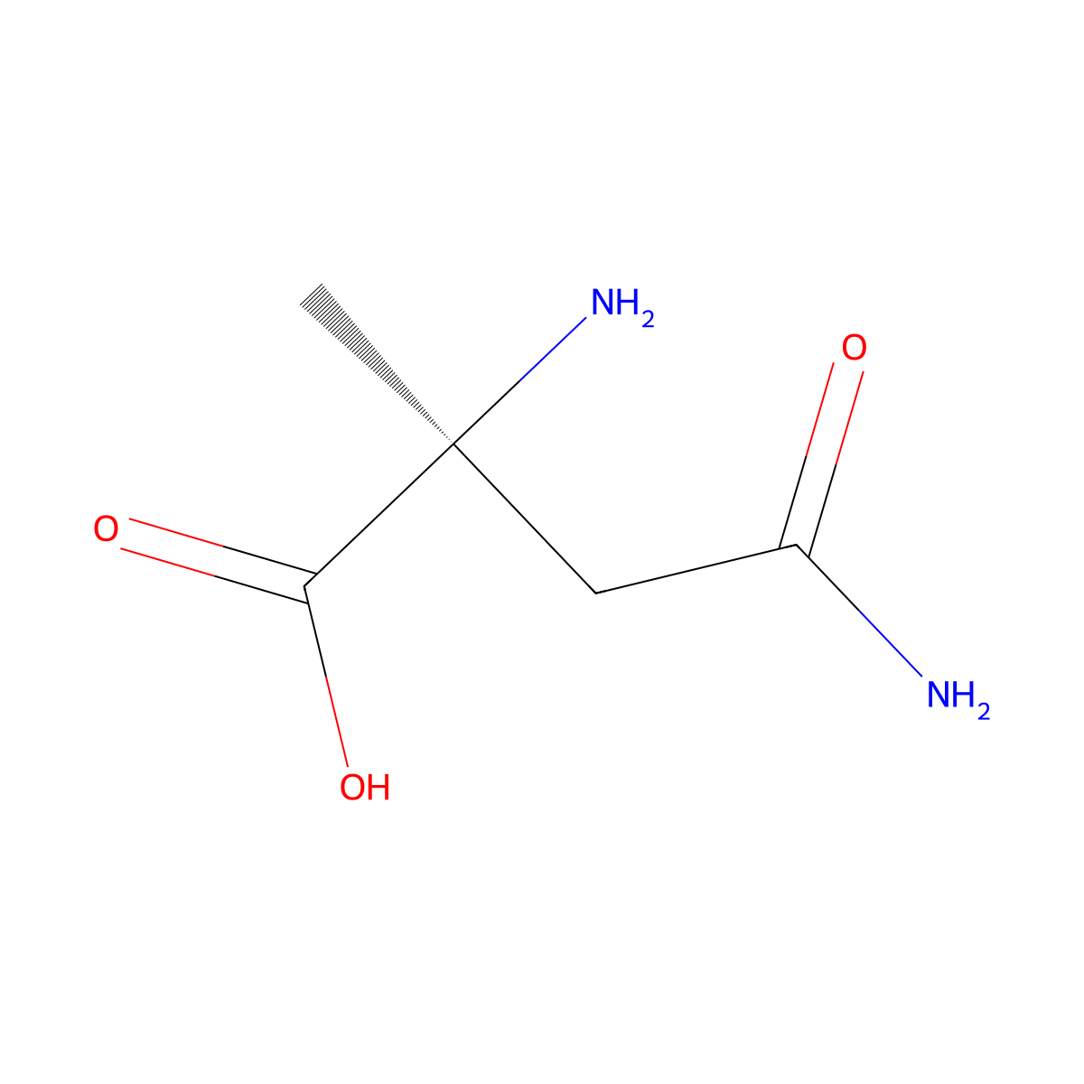 (S)-2,4-Diamino-2-methyl-4-oxobutanoic acid molecular structure, CAS 137346-51-1