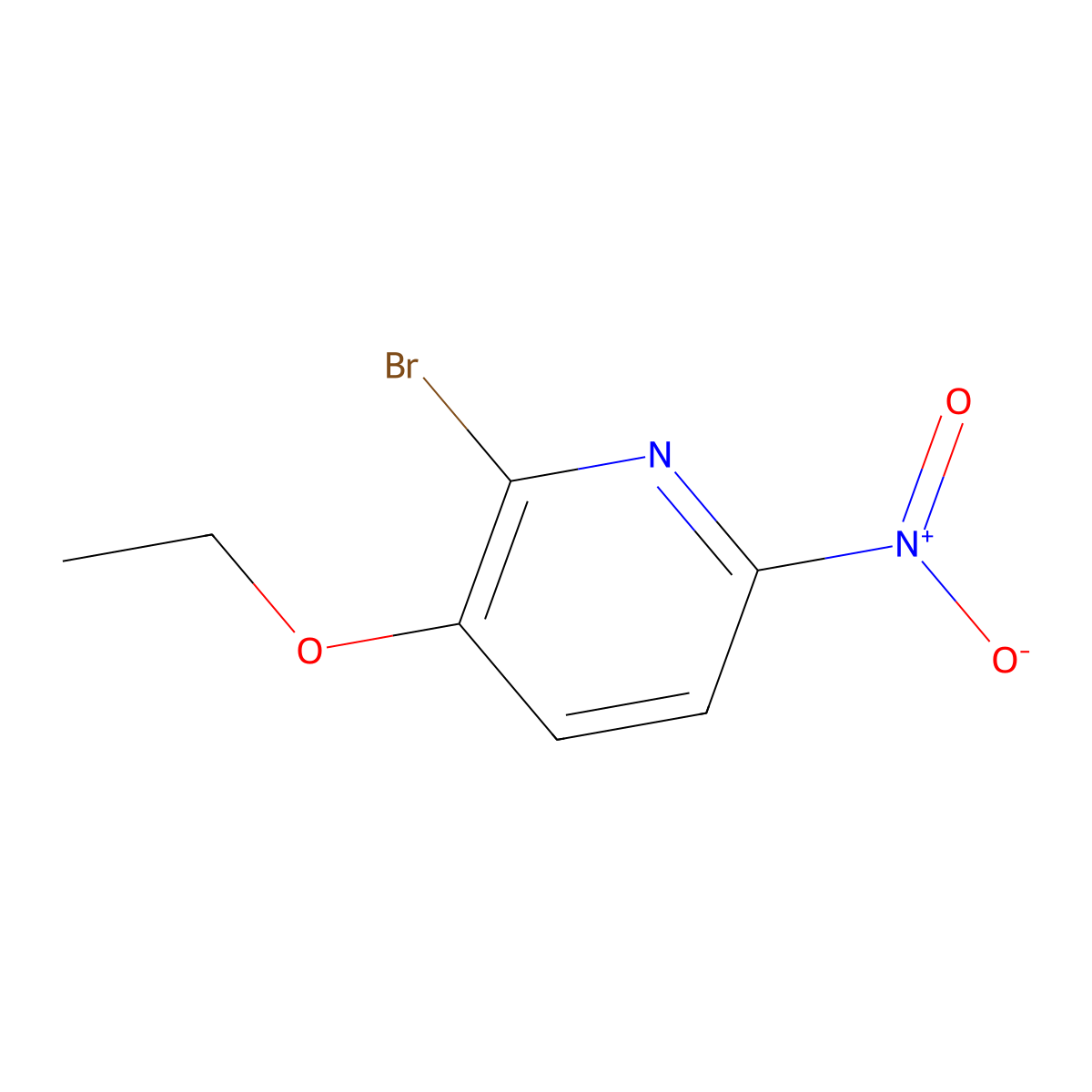 2-Bromo-3-ethoxy-6-nitropyridine molecular structure, CAS 137347-01-4