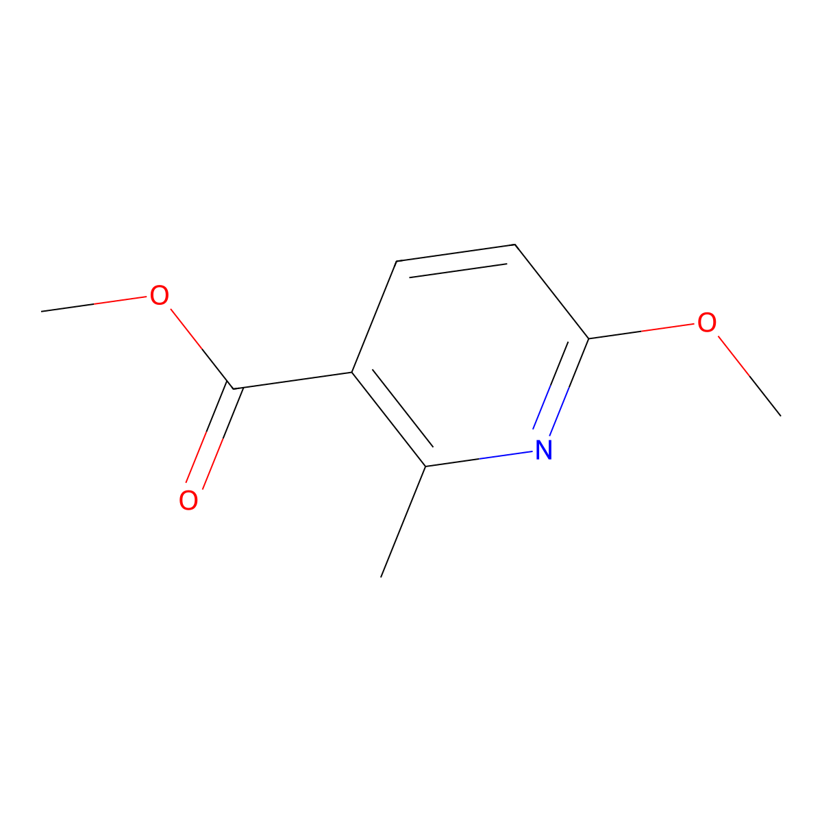 Methyl 6-methoxy-2-methylpyridine-3-carboxylate molecular structure, CAS 137347-39-8