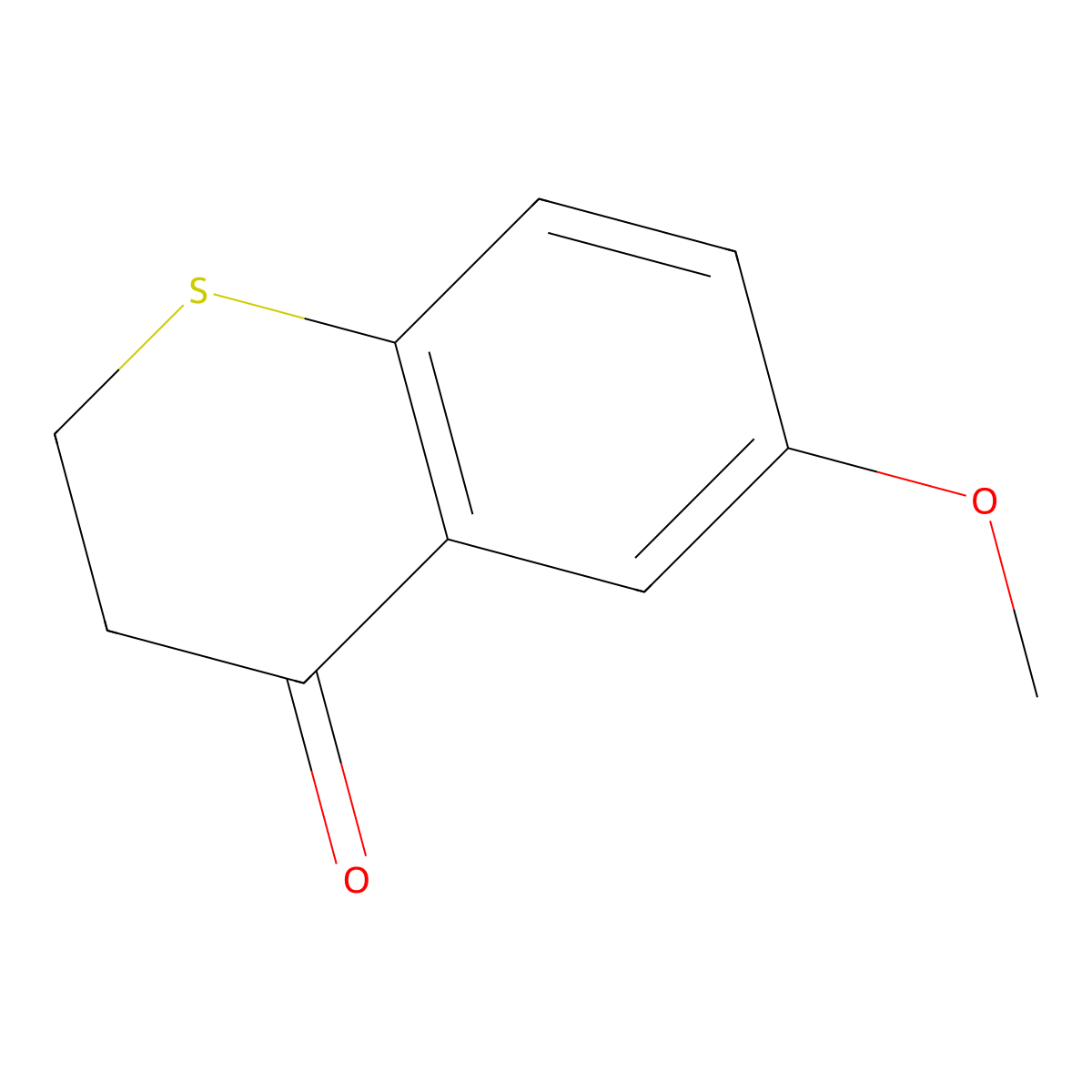 2,3-Dihydro-6-methoxy-4H-1-benzothiopyran-4-one molecular structure, CAS 13735-11-0