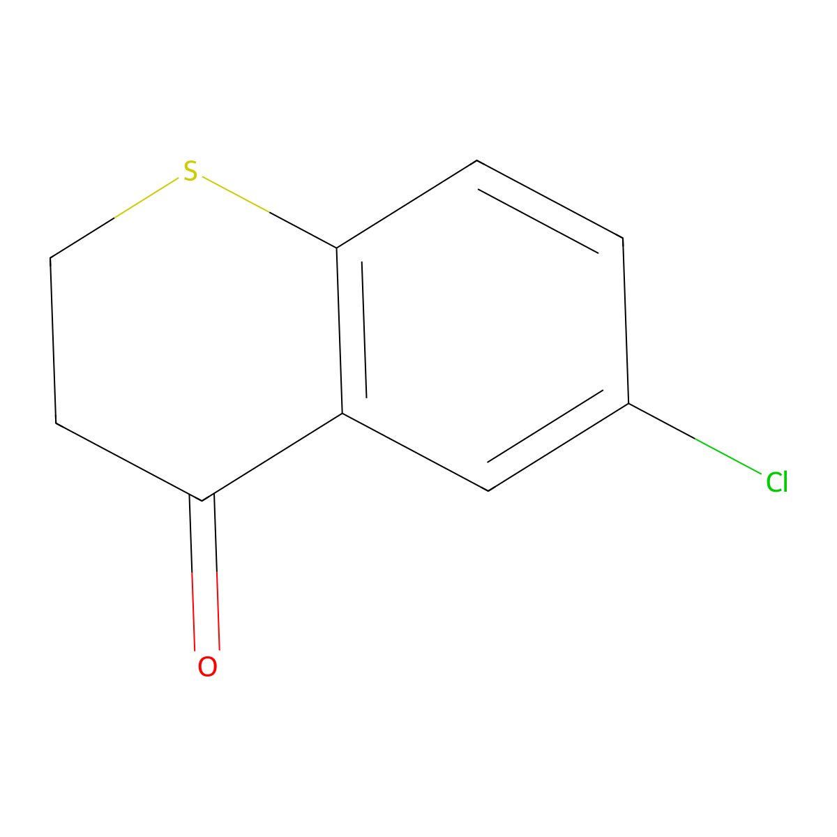 6-Chlorothiochroman-4-one molecular structure, CAS 13735-12-1