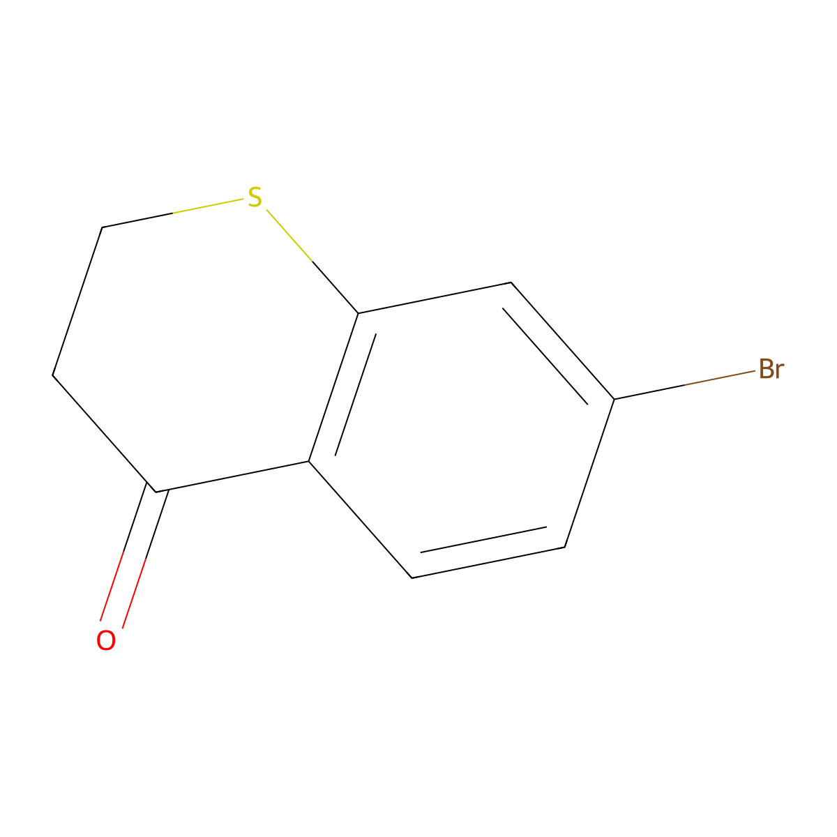 7-Bromothiochroman-4-one molecular structure, CAS 13735-16-5