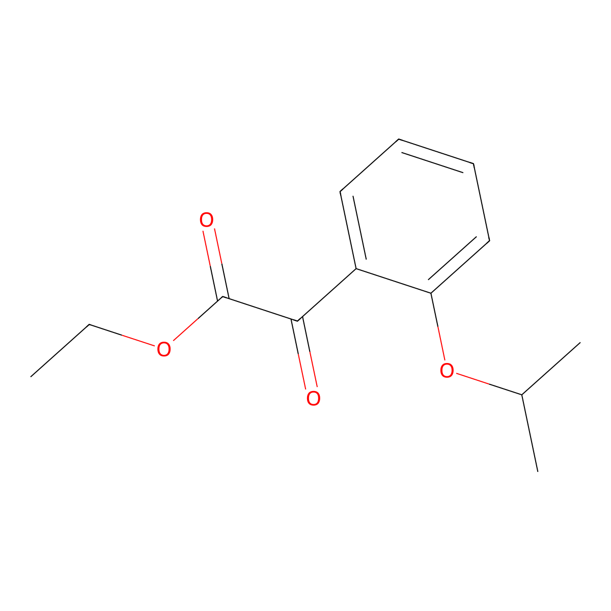 Ethyl 2-(2-isopropoxyphenyl)-2-oxoacetate molecular structure, CAS 1373519-34-6