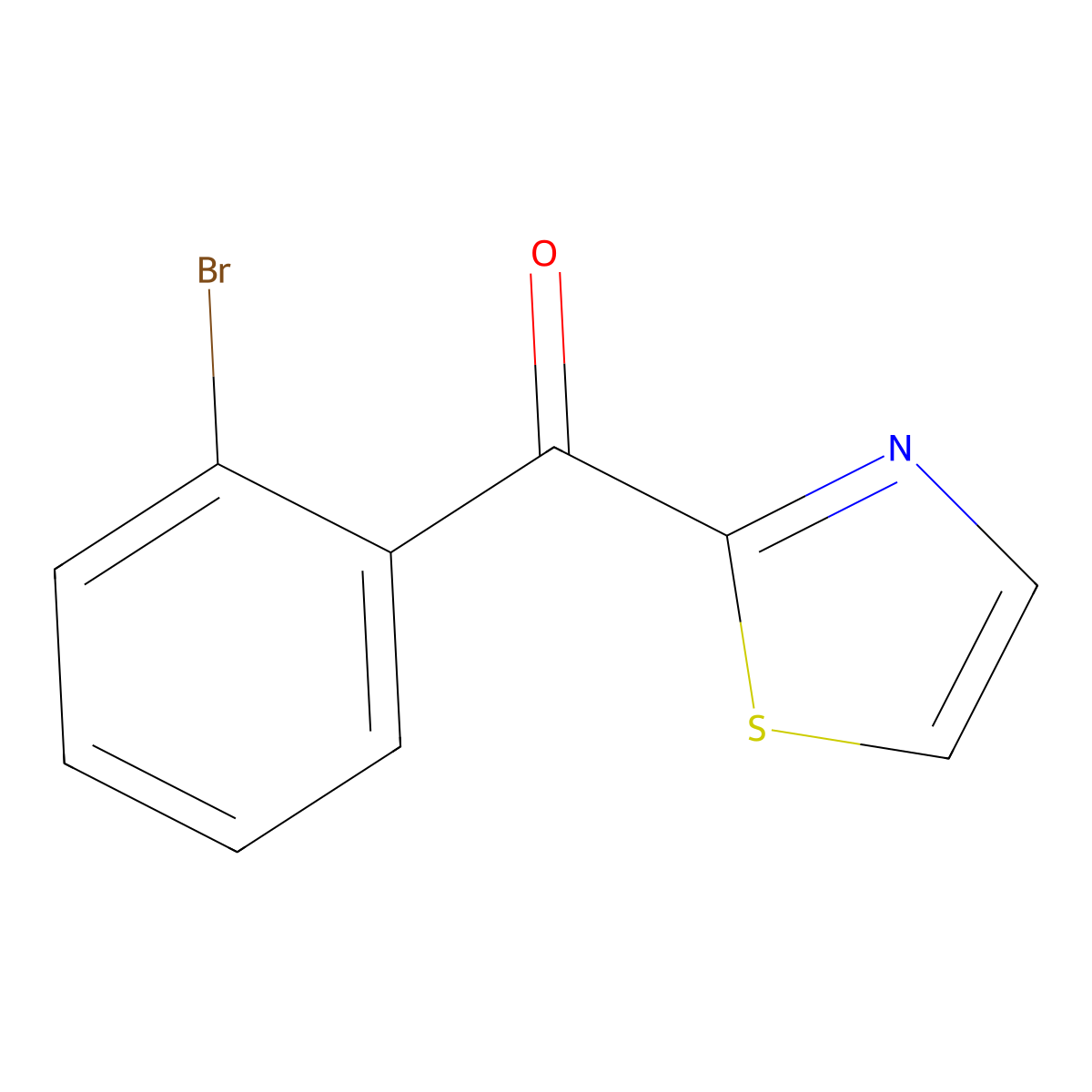 2-(2-Bromobenzoyl)thiazole molecular structure, CAS 1373519-48-2