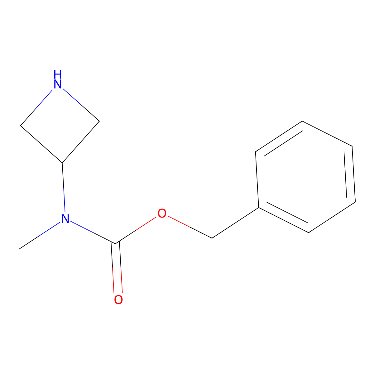 Benzyl azetidin-3-yl(methyl)carbamate molecular structure, CAS 1373519-49-3