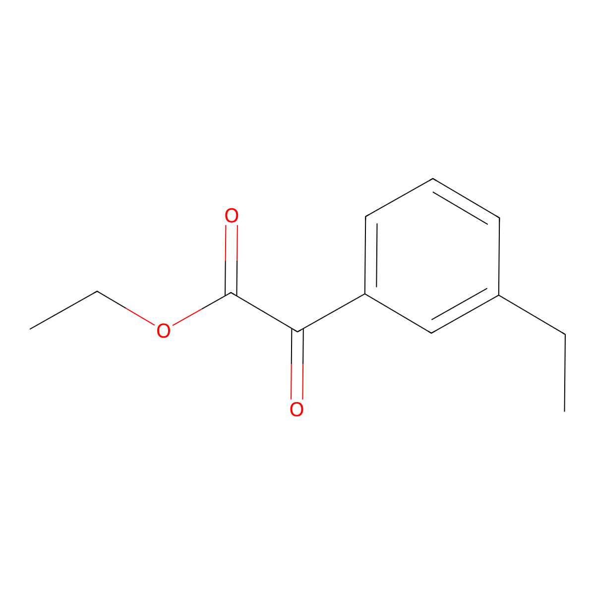 Ethyl 3-ethylbenzoylformate molecular structure, CAS 1373519-65-3