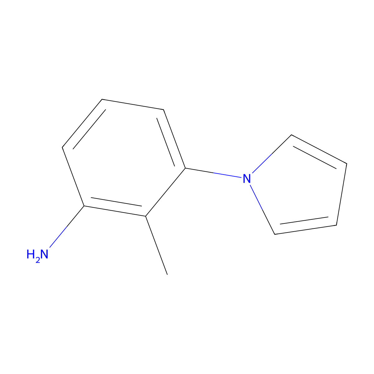 2-Methyl-3-(1H-pyrrol-1-yl)aniline molecular structure, CAS 137352-75-1