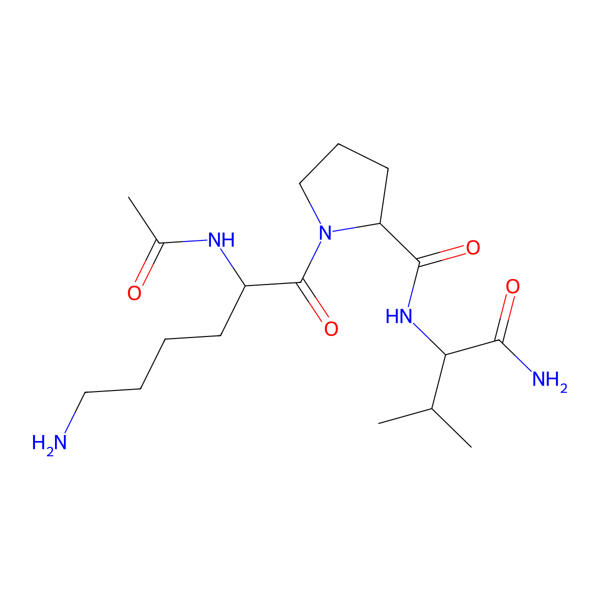 Acetyl-(D-Val13)-a-MSH (11-13) molecular structure, CAS 137359-89-8