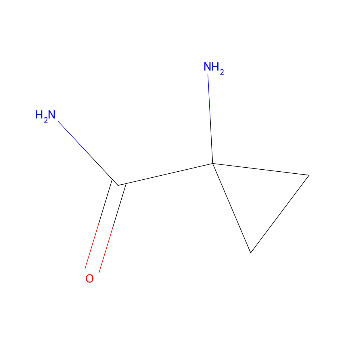 1-Aminocyclopropane-1-carboxamide molecular structure, CAS 137360-55-5