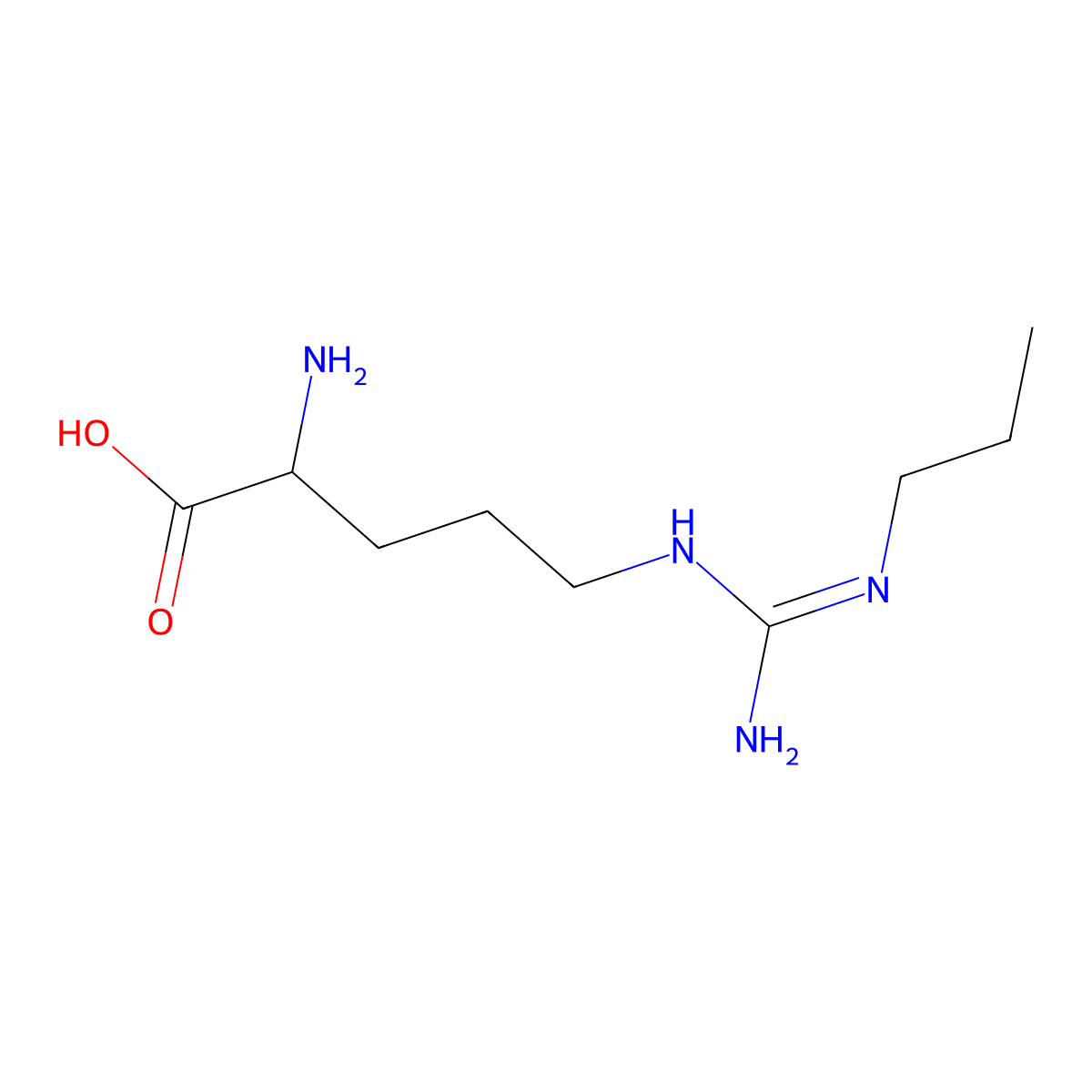 Nomega-Propyl-L-arginine molecular structure, CAS 137361-05-8