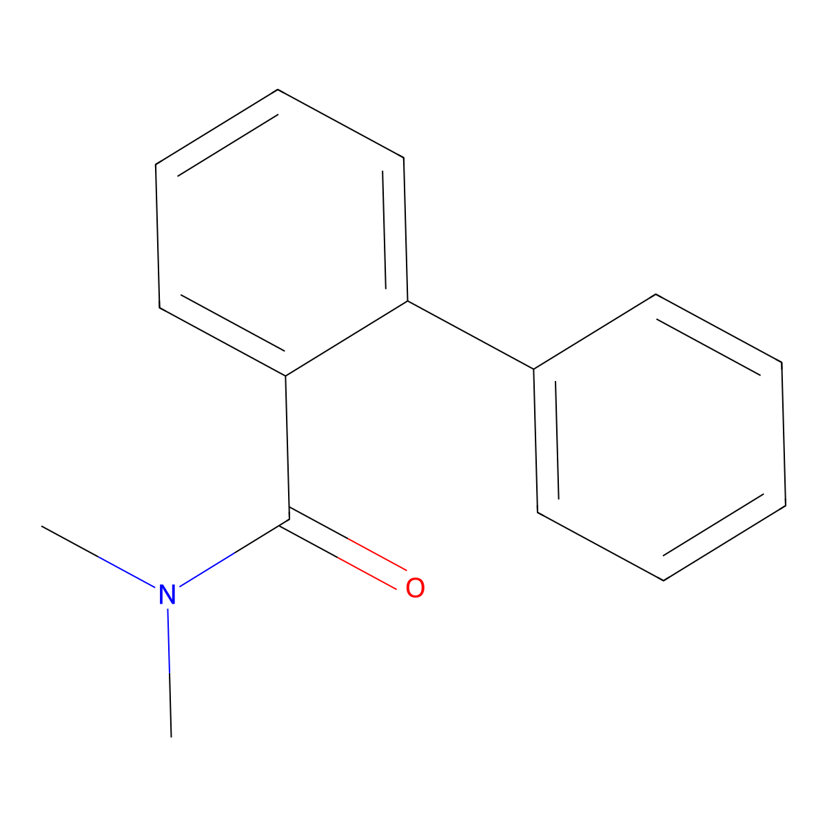N,N-Dimethyl(1,1'-biphenyl)-2-carboxamide molecular structure, CAS 13737-32-1